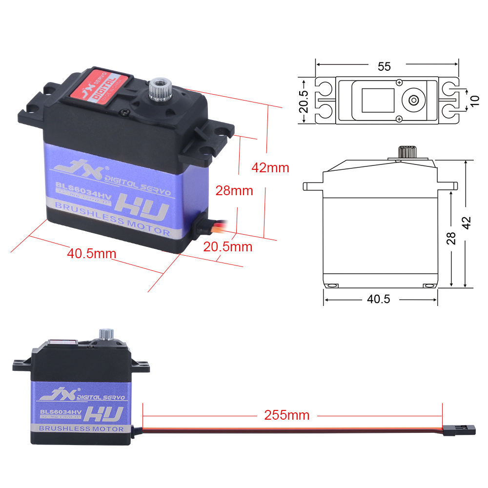 JX BLS6034HV 60g 33kg Brushles - Rc Helicopter Servo review and price